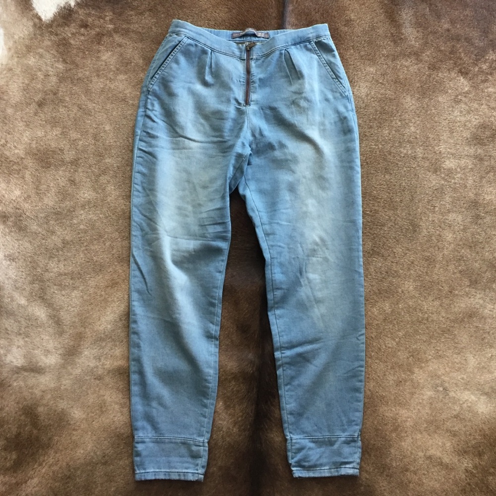 Zara Trafaluc denim-like joggers